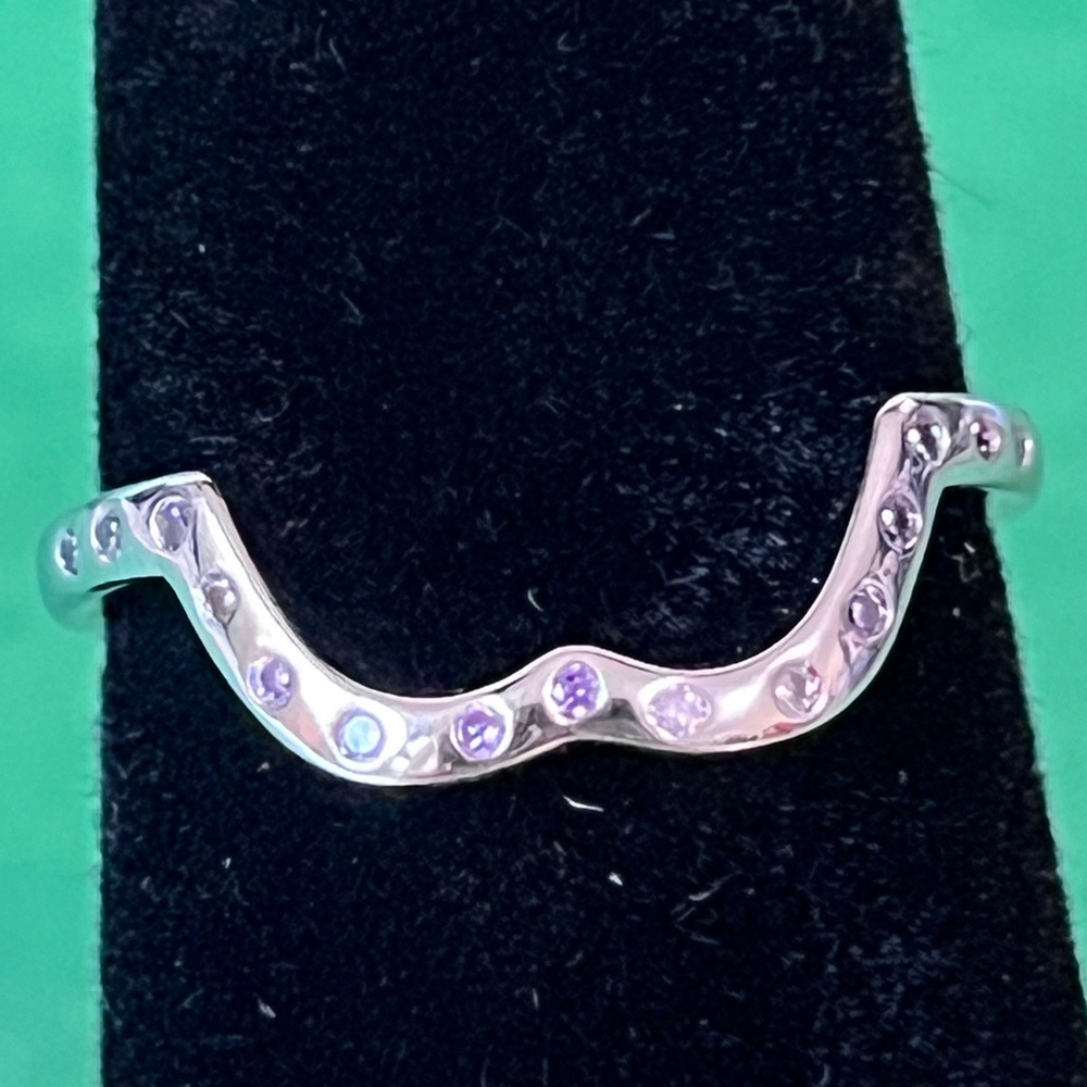 Fragrant Jewels - Carnival Elegant Silver Ring with Purple Accents